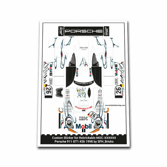 Custom Sticker - Porsche 911 LMH door SFH_Bricks