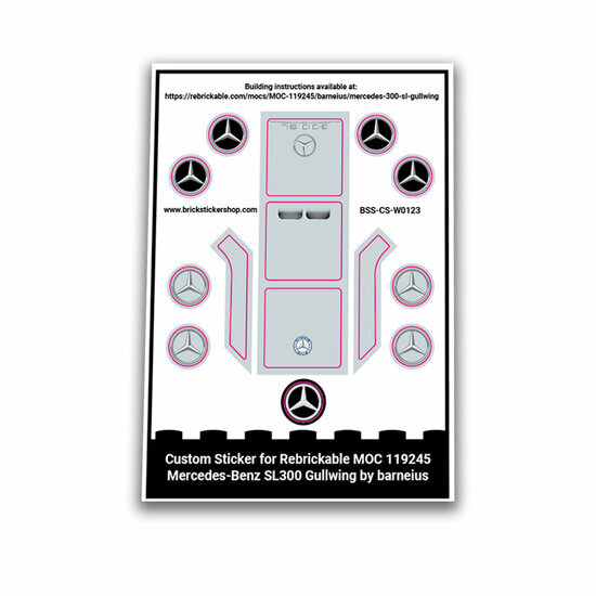 Custom Sticker - Mercedes-Benz SL300 door Barneius