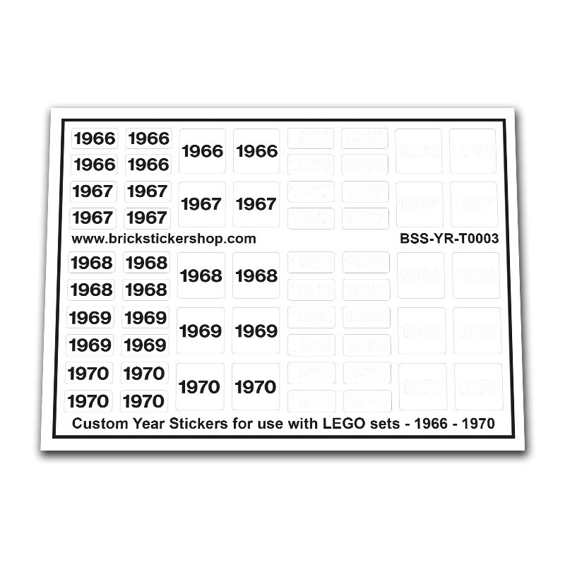 Custom Sticker - Years 1966-1970