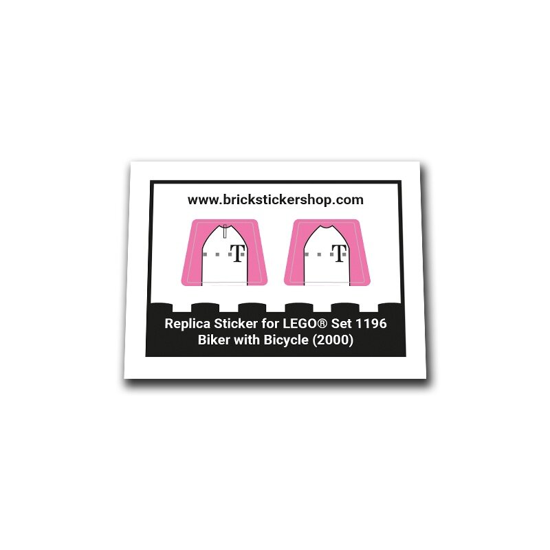 Replacement Sticker for Set 1196 - Biker with Bicycle