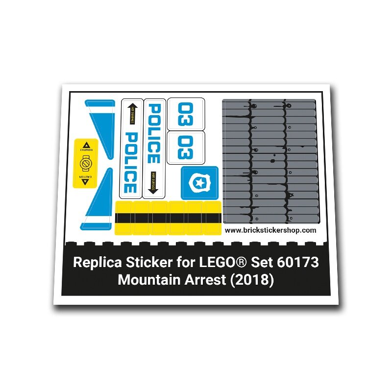 Replacement Sticker for Set 60173 - Mountain Arrest