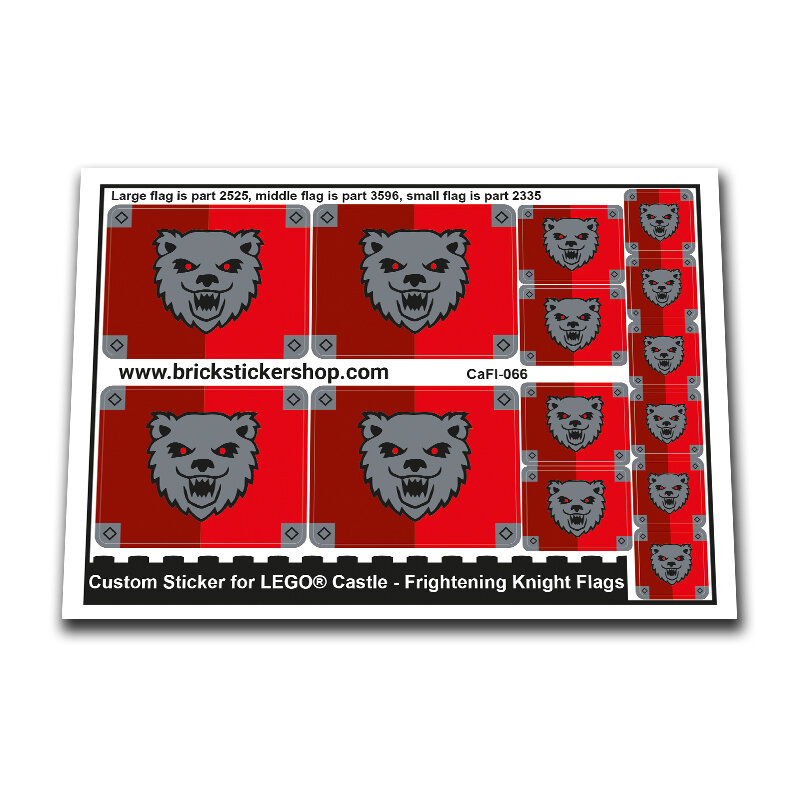 Custom Sticker - Frightening Knight Flags