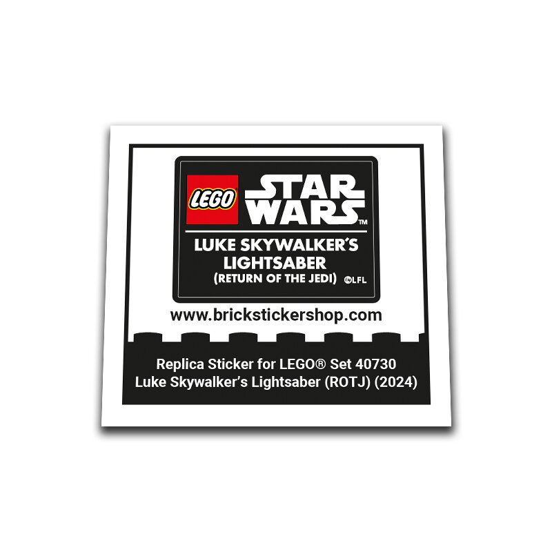 Replacement Sticker for Set 40730 - Luke Skywalker&#039;s Lightsaber (Return of the Jedi)