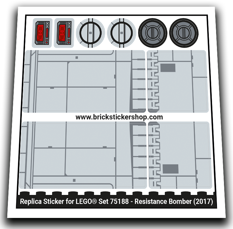 Replacement Sticker for Set 75188 - Resistance Bomber