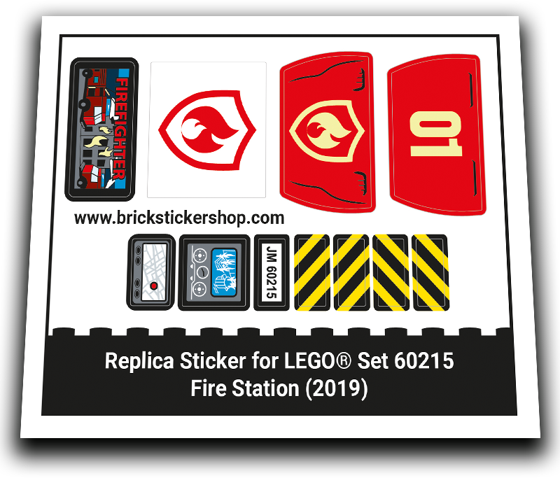 Replacement Sticker for Set 60215 - Fire Station