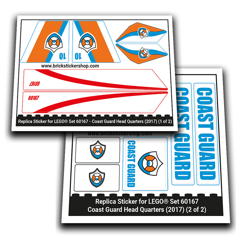 Replacement Sticker for Set 60167 - Coast Guard Head Quarters