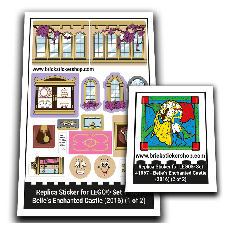 Replacement Sticker for Set 41067 - Belle&#039;s Enchanted Castle
