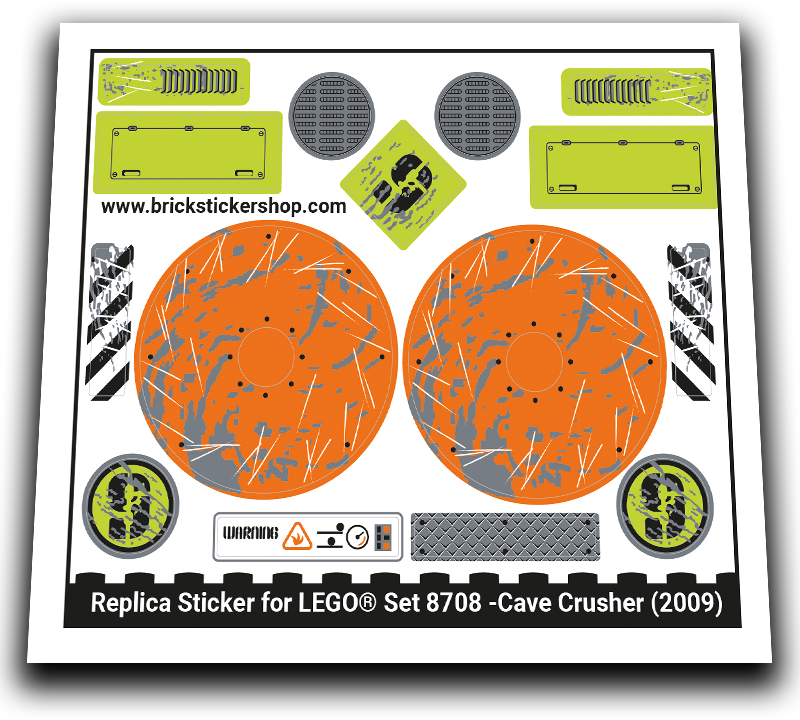 Replacement Sticker for Set 8708 - Cave Crusher