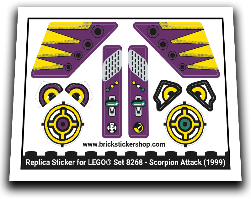 Replacement Sticker for Set 8268 - Scorpion Attack