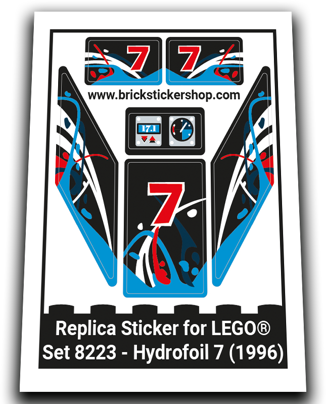 Replacement Sticker for Set 8223 - Hydrofoil 7