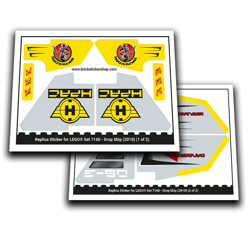 Replacement Sticker for Set 7160 - Drop Ship