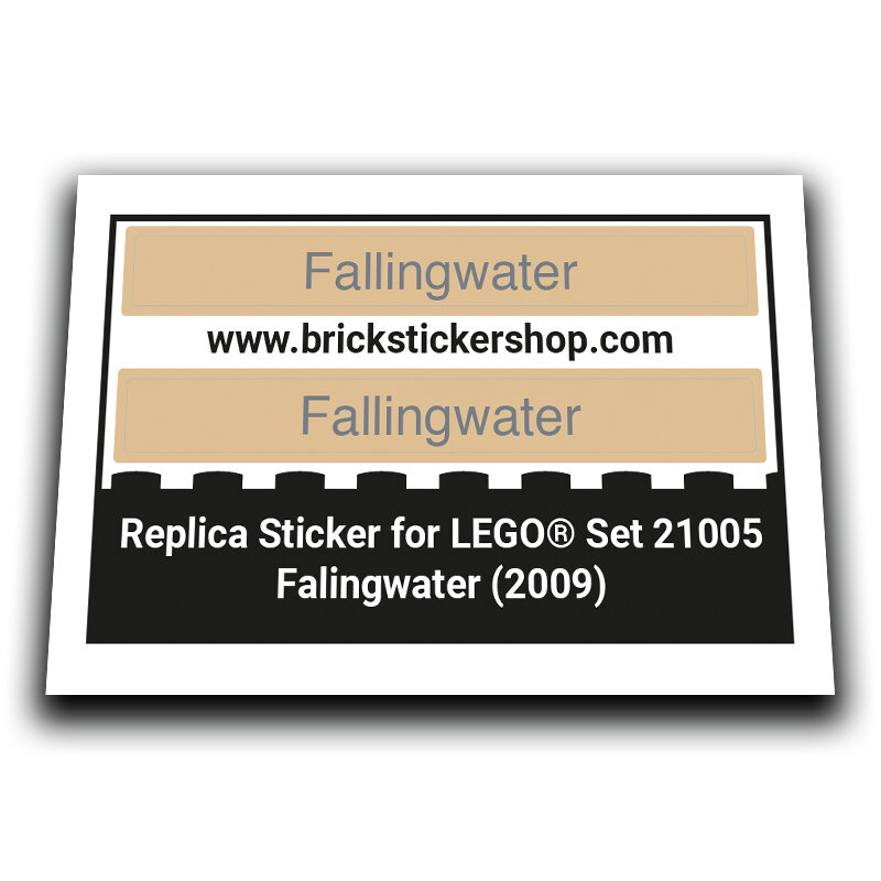 Replacement Sticker for Set 21005 - Fallingwater