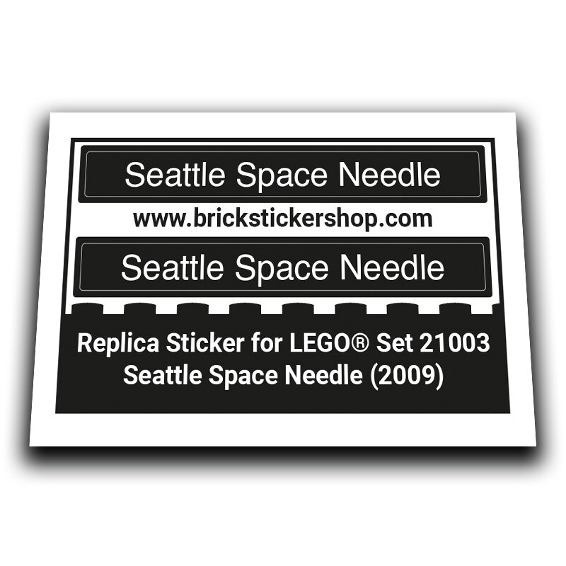 Replacement Sticker for Set 21003 - Seattle Space Needle