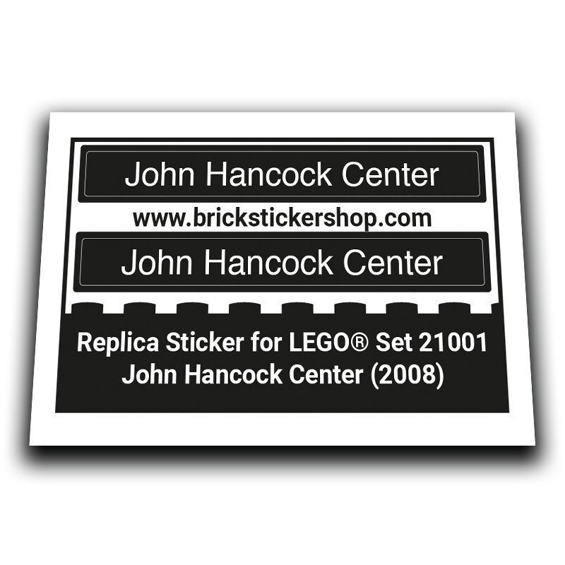 Replacement Sticker for Set 21001 - John Hancock Center