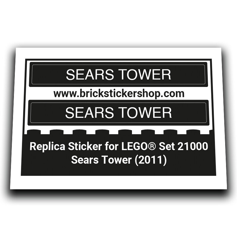 Replacement Sticker for Set 21000 - Sears Tower