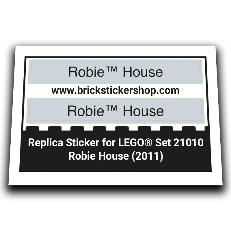 Replacement Sticker for Set 21010 - Robie House