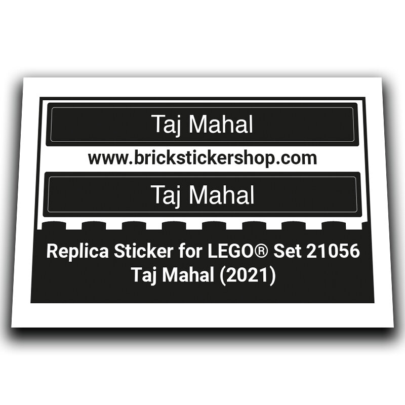 Replacement Sticker for Set 21056 - Taj Mahal