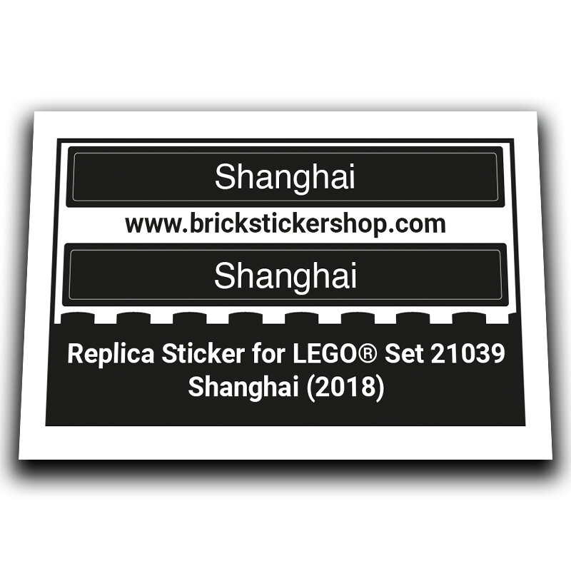 Replacement Sticker for Set 21039 - Shanghai