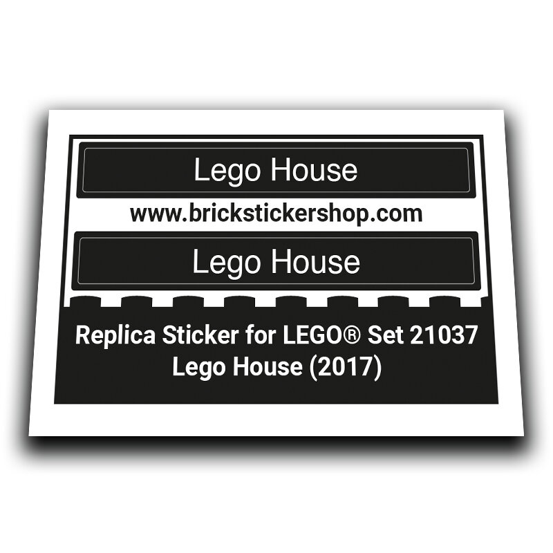 Replacement Sticker for Set 21037 - Lego House