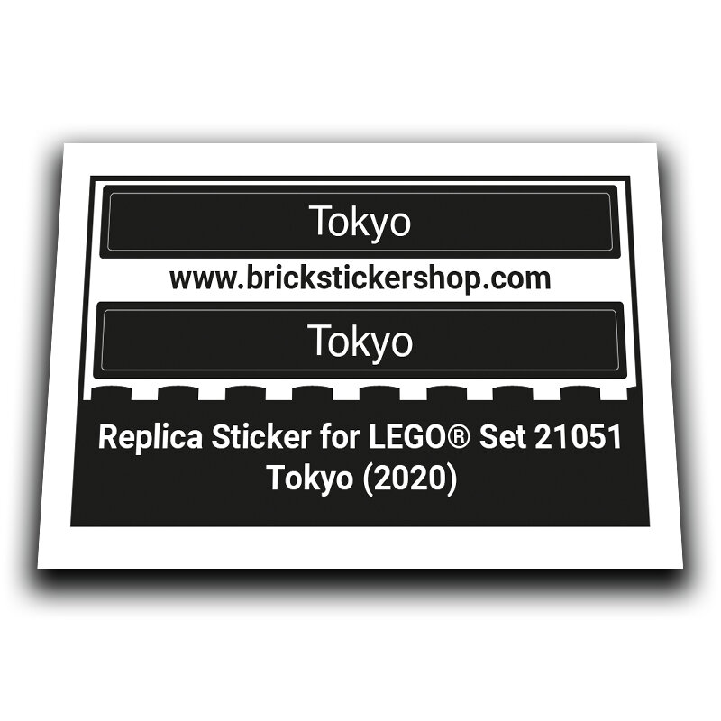 Replacement Sticker for Set 21051 - Tokyo