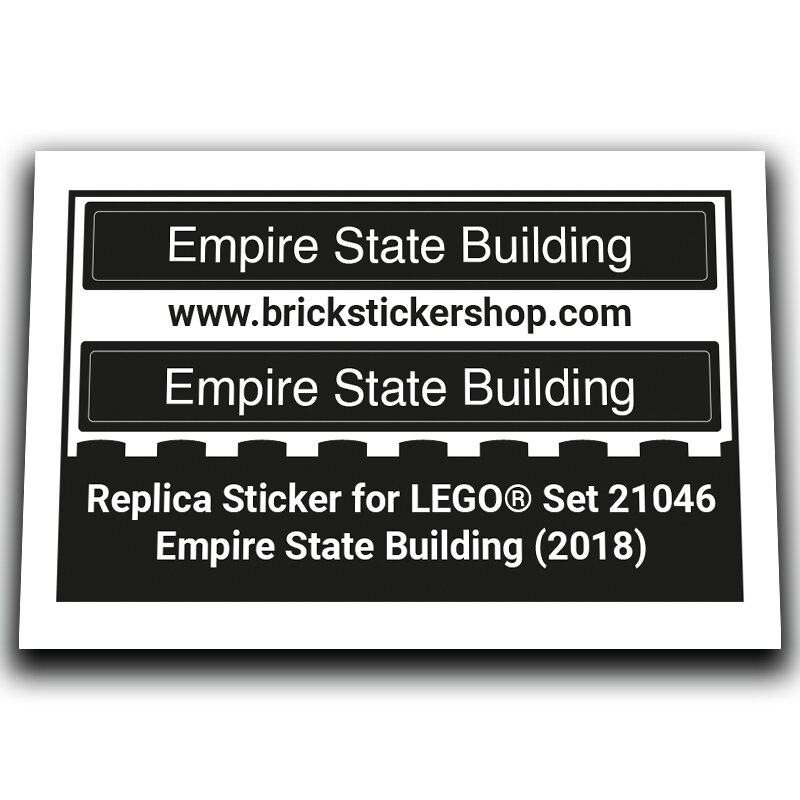 Replacement Sticker for Set 21046 - Empire State Building