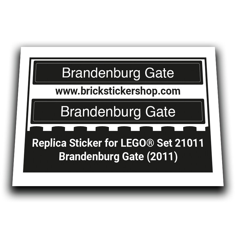 Replacement Sticker for Set 21011 - Brandenburg Gate