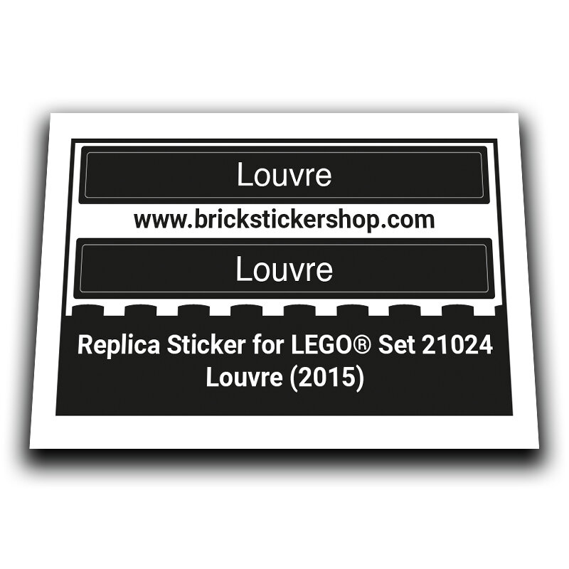 Replacement Sticker for Set 21024 - Louvre