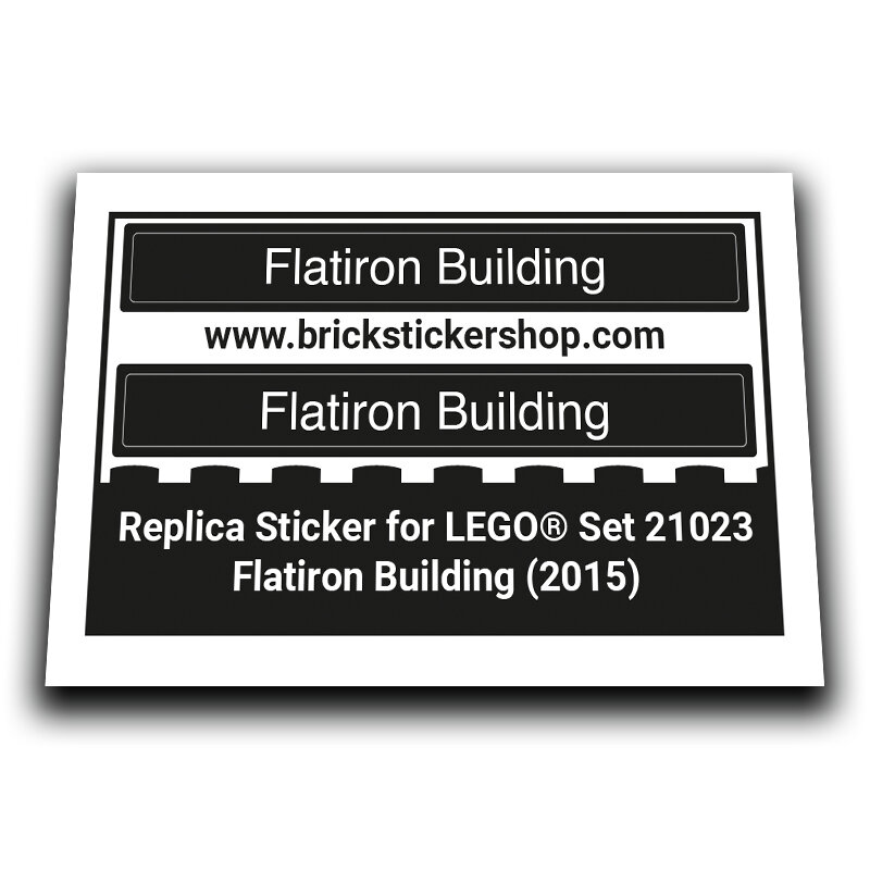 Replacement Sticker for Set 21023 - Flatiron Building
