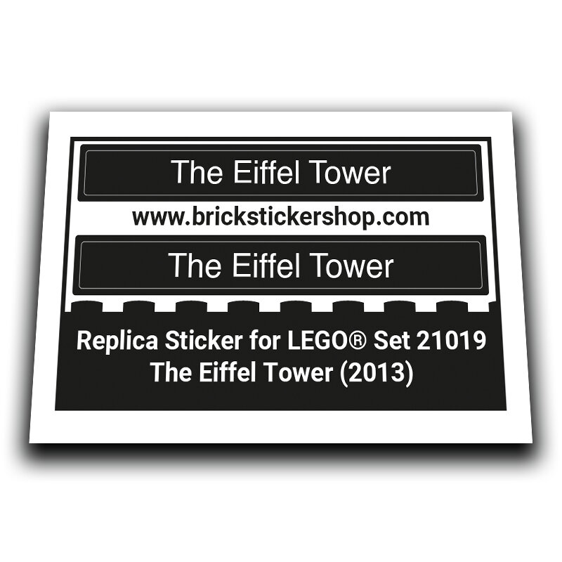 Replacement Sticker for Set 21019 - The Eiffel Tower