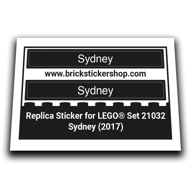 Replacement Sticker for Set 21032 - Sydney