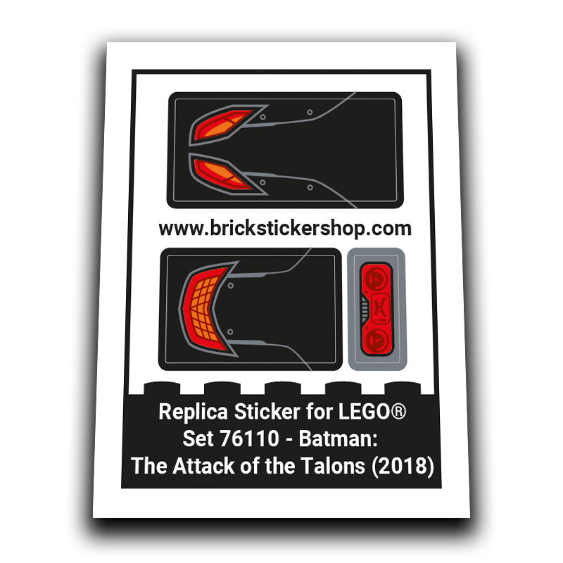 Replacement Sticker for Set 76110 - Batman - The Attack of the Talons