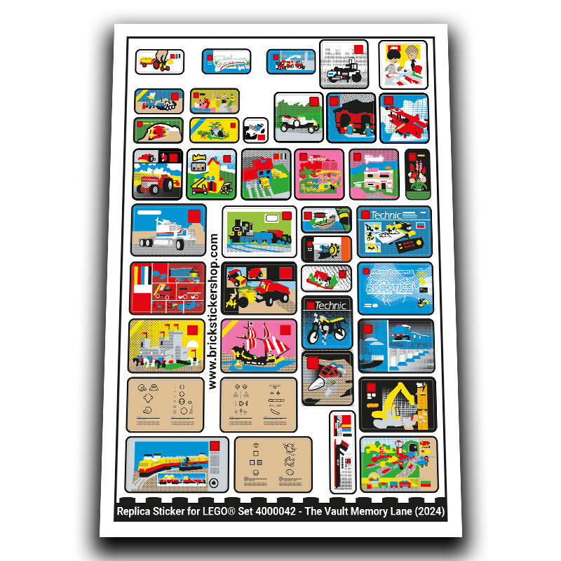 Replacement Sticker for Set 4000042 - The Vault Memory Lane