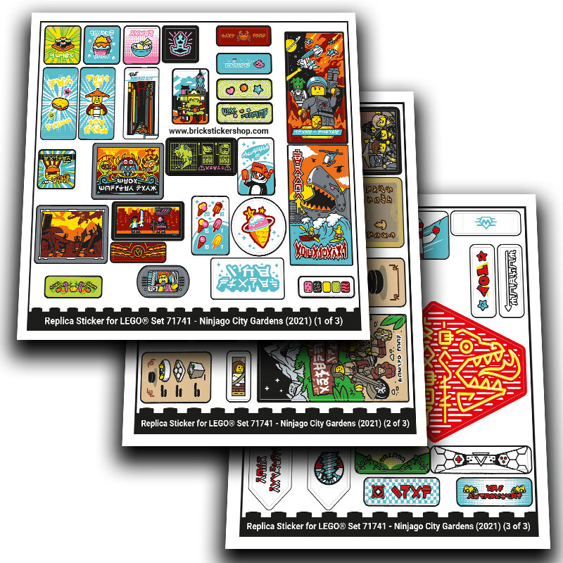 Replacement Sticker for Set 71741 - Ninjago City Gardens