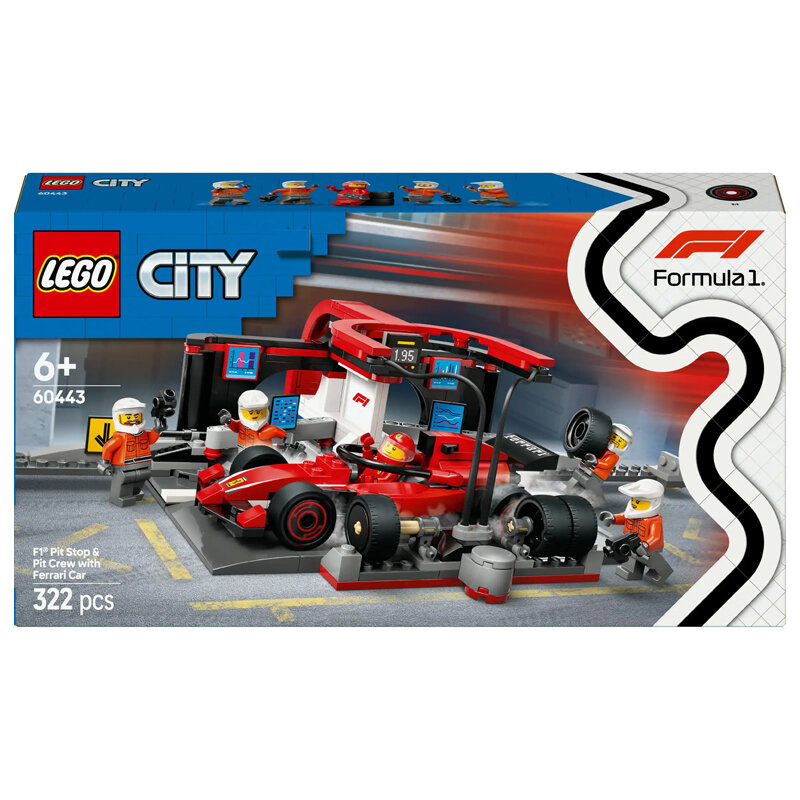 Replacement Sticker for Set 60443 - Pit Stop &amp; Pit Crew with Ferrari Car