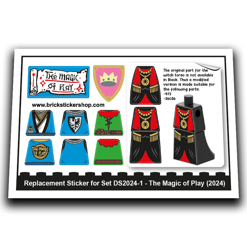 Replacement Sticker for Set DS2024 - The Magic of Play