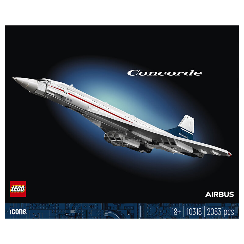 Alternative Sticker for Set 10318 - Concorde (Version 11, Pre-Production, 1969)