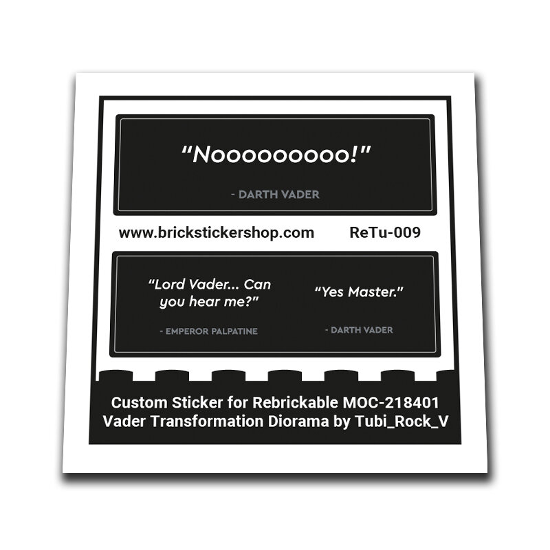 Custom Sticker - Vader Transformation Chamber Diorama by Tubi_Rock_V