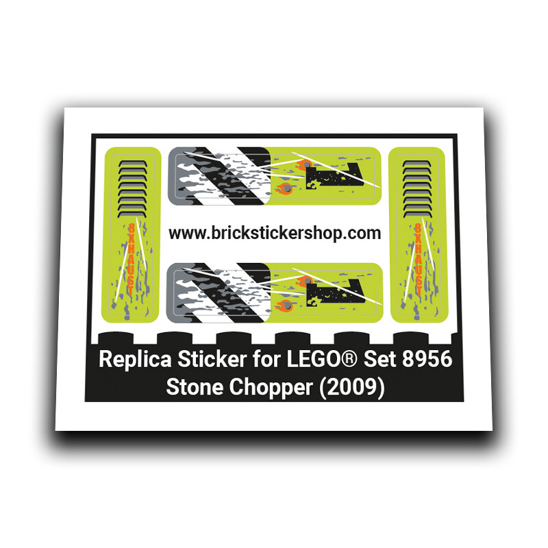 Replacement Sticker for Set 8956 - Stone Chopper
