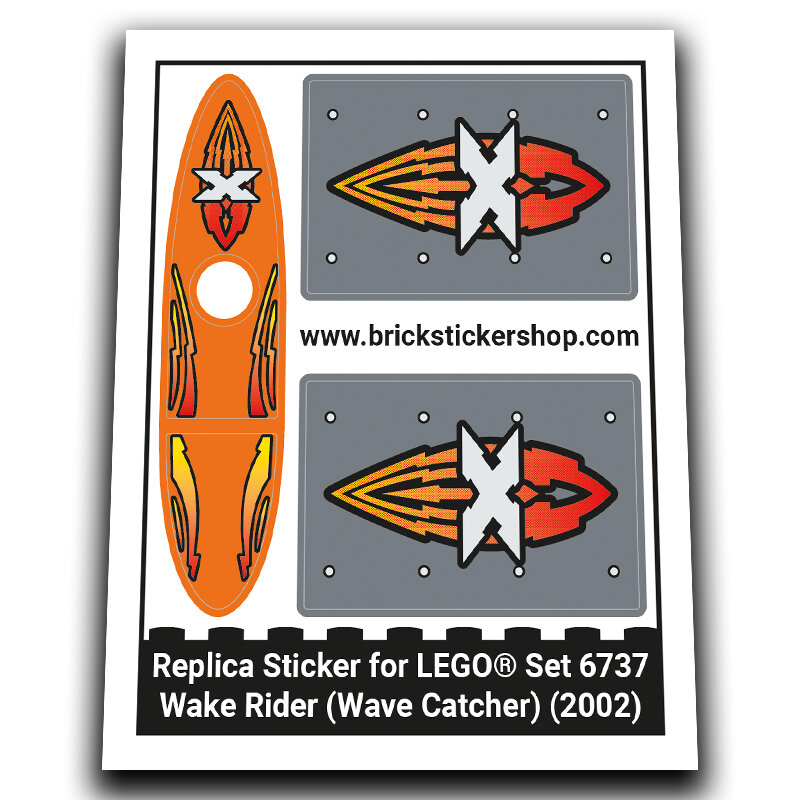 Replacement Sticker for Set 6737 - Wake Rider (Wave Catcher)