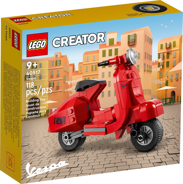 Replacement Sticker for Set 40517 - Vespa (Transparent, Silver Details)