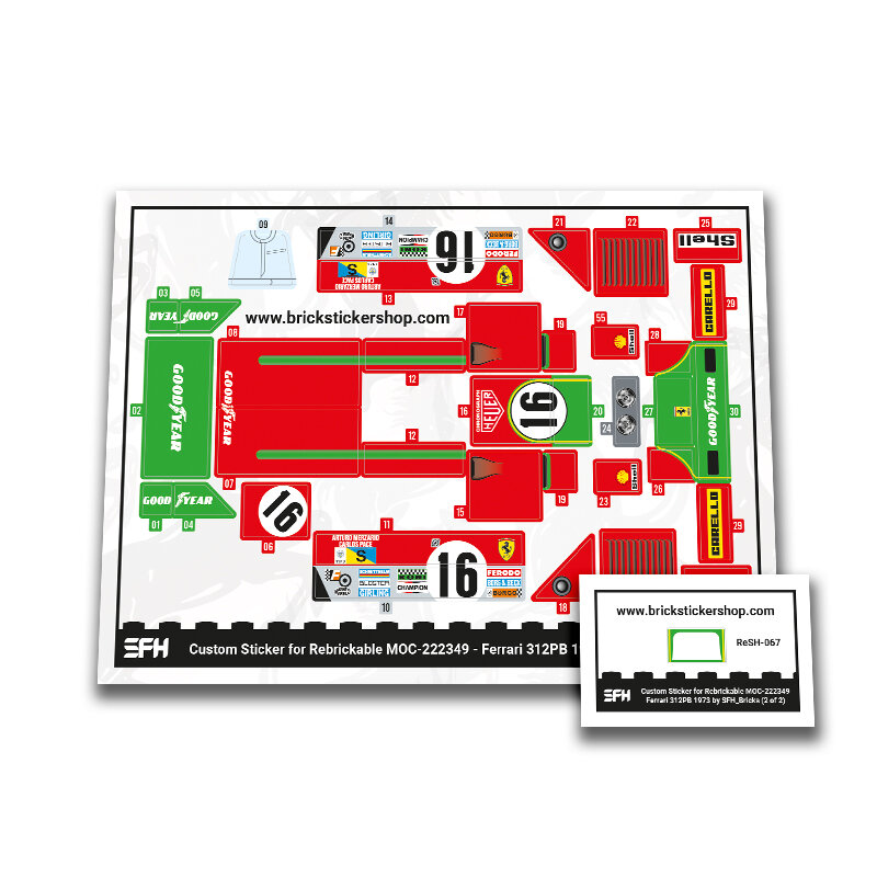 Custom Sticker - Ferrari 312PB 1973 by SFH_Bricks