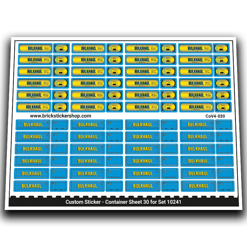 Custom Sticker - Container Sheet 30 for Maersk Line Triple-E