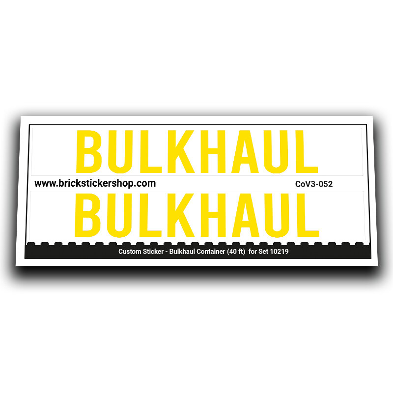 Custom Sticker - Container Bulkhaul 40ft