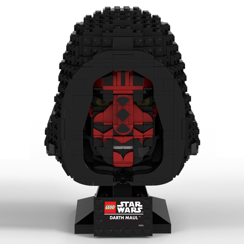 Custom Sticker - Darth Maul &ndash; SW Lego Helmet Collection style by Albo.Lego
