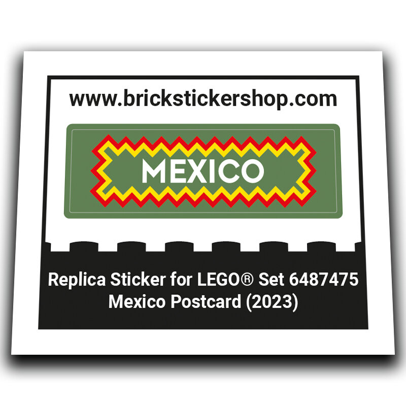 Replacement Sticker for Set 6487475 - Mexico Postcard