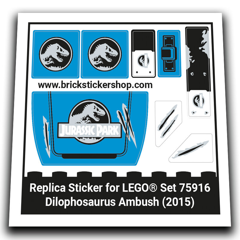 Replacement Sticker for Set 76916 - Dilophosaurus Ambush