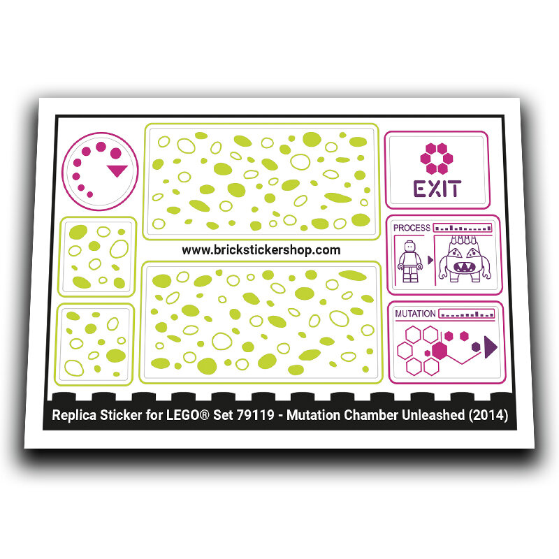 Replacement Sticker for Set 79119 - Mutation Chamber Unleashed
