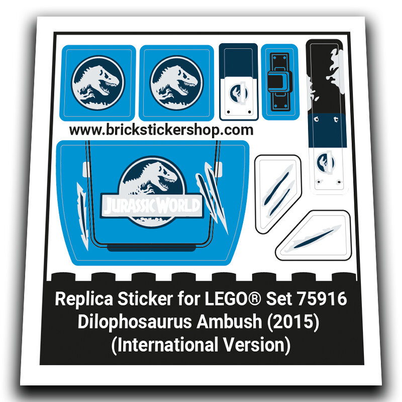 Replacement Sticker for Set 76916 - Dilophosaurus Ambush (International Version)