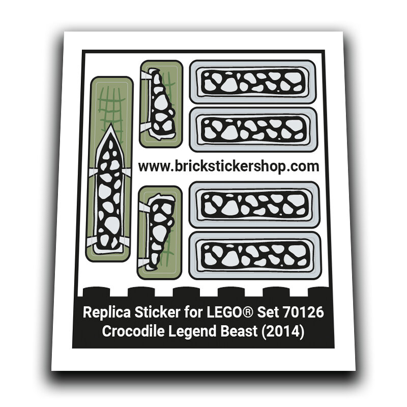 Replacement Sticker for Set 70126 - Crocodile Legend Beast