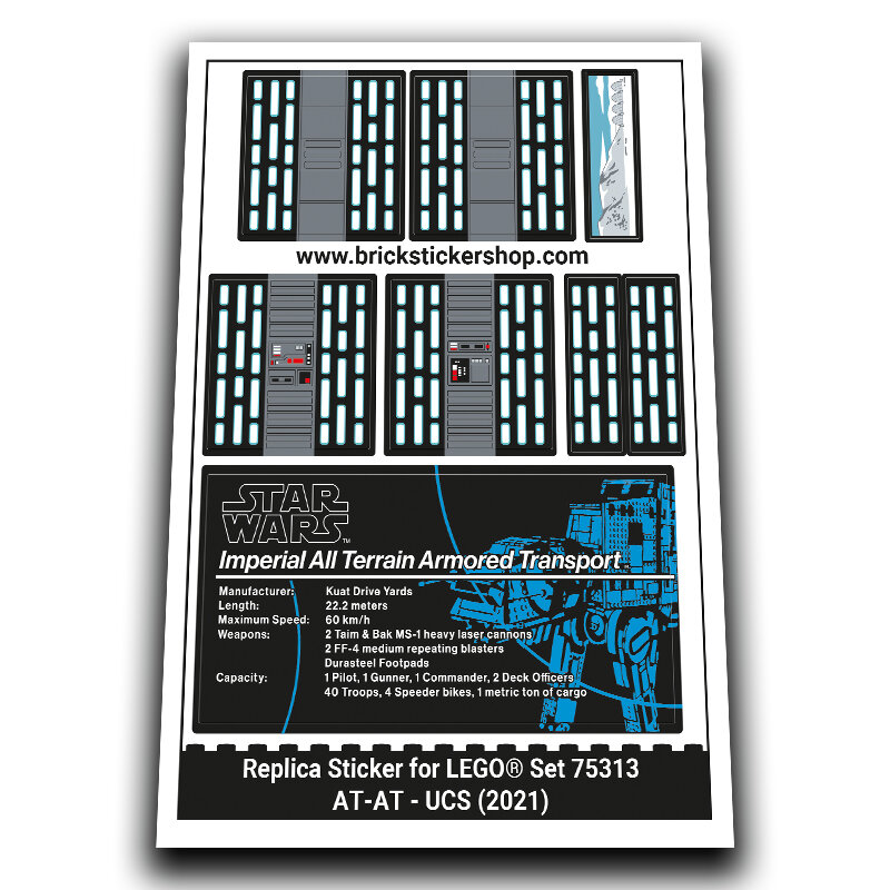 Replacement Sticker for Set 75313 - AT-AT - UCS